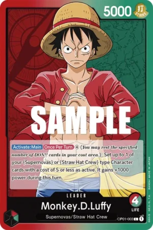 OP01-003 – Monkey.D.Luffy | One Piece TCG